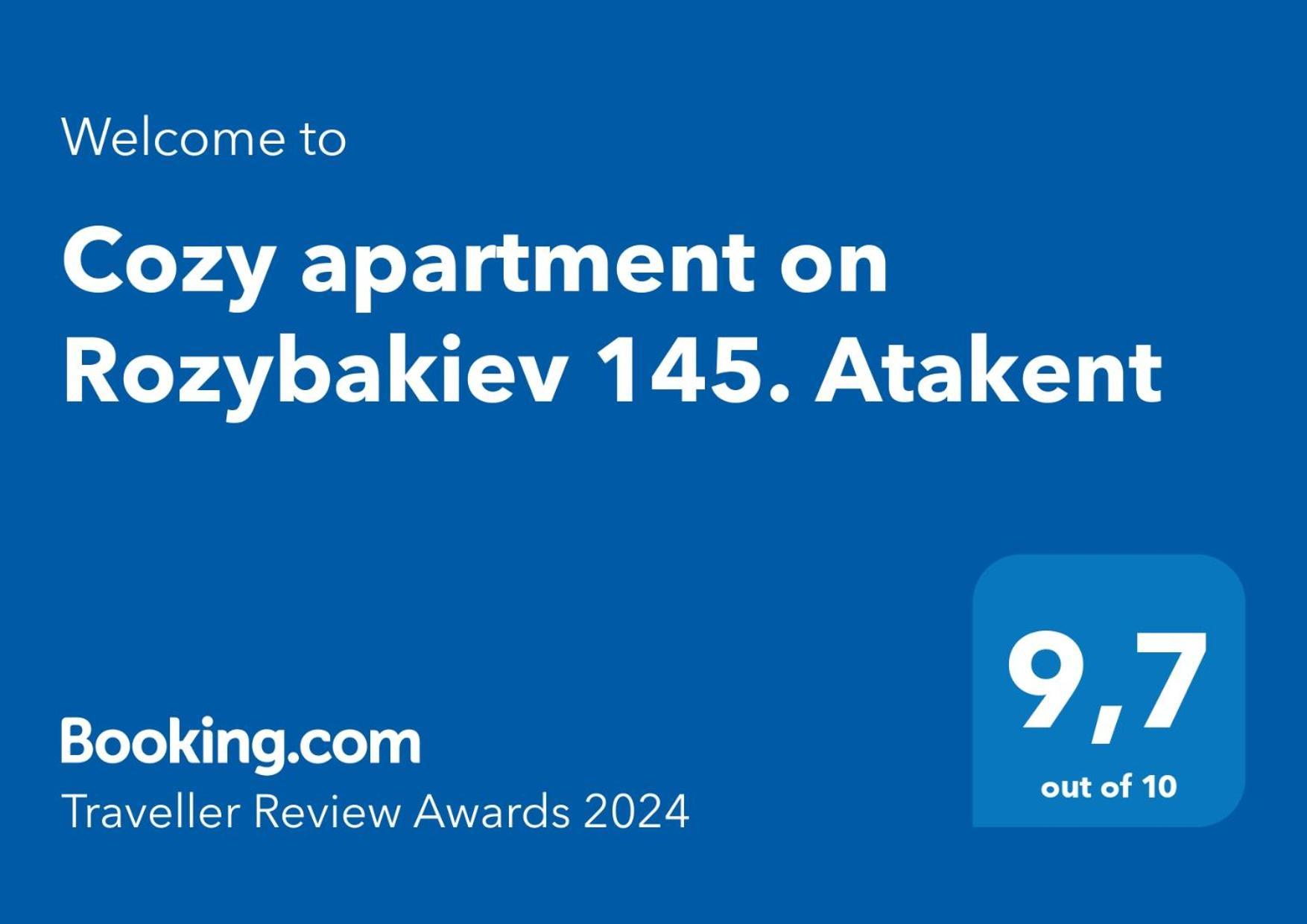 Cozy Apartment On Rozybakiev 145. Atakent Almaty Exteriér fotografie